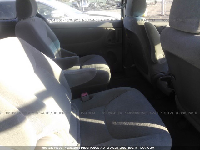 5TDZA23C95S383530 - 2005 TOYOTA SIENNA CE/LE TAN photo 8