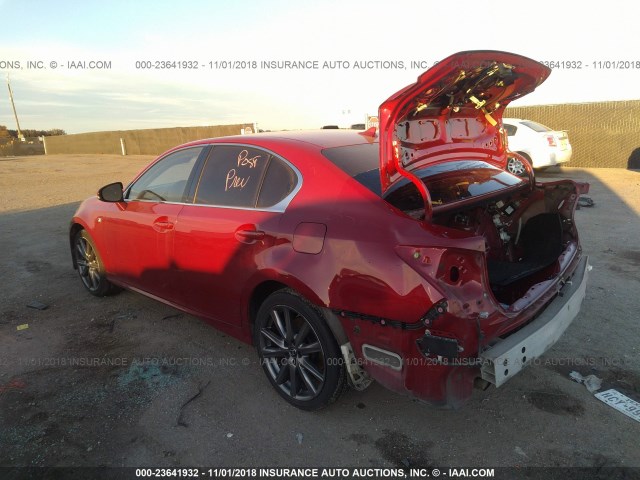 JTHCE1BL0D5014614 - 2013 LEXUS GS 350 RED photo 3