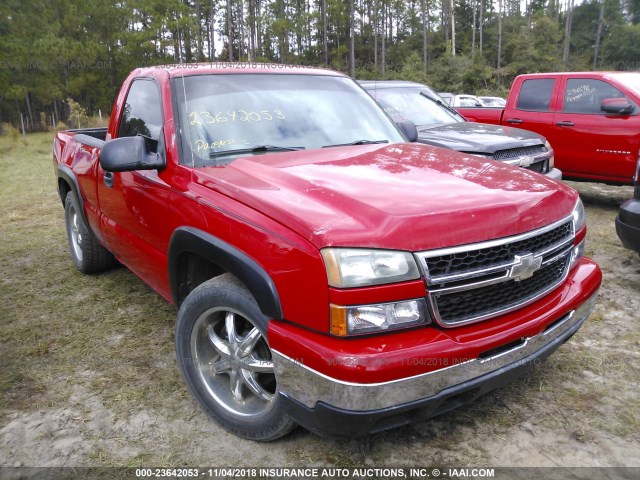 3GCEC14V46G142056 - 2006 CHEVROLET SILVERADO C1500 RED photo 1