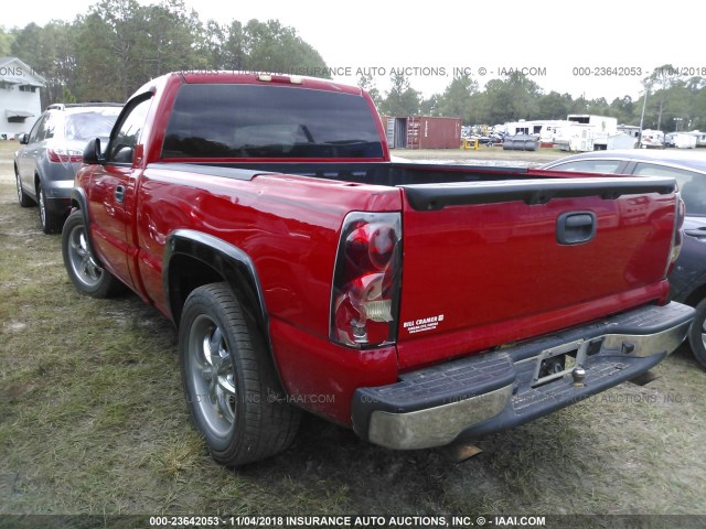 3GCEC14V46G142056 - 2006 CHEVROLET SILVERADO C1500 RED photo 3