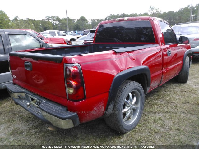 3GCEC14V46G142056 - 2006 CHEVROLET SILVERADO C1500 RED photo 4