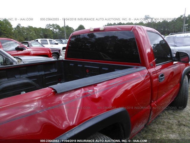 3GCEC14V46G142056 - 2006 CHEVROLET SILVERADO C1500 RED photo 6