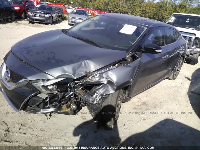 1N4AA6AP2GC432393 - 2016 NISSAN MAXIMA 3.5S/SV/SL/SR/PLAT GRAY photo 2