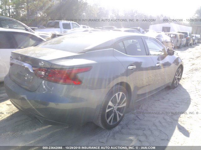 1N4AA6AP2GC432393 - 2016 NISSAN MAXIMA 3.5S/SV/SL/SR/PLAT GRAY photo 4