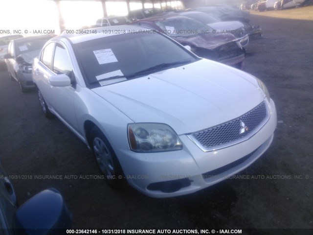 4A32B3FF0CE009723 - 2012 MITSUBISHI GALANT ES/SE WHITE photo 1