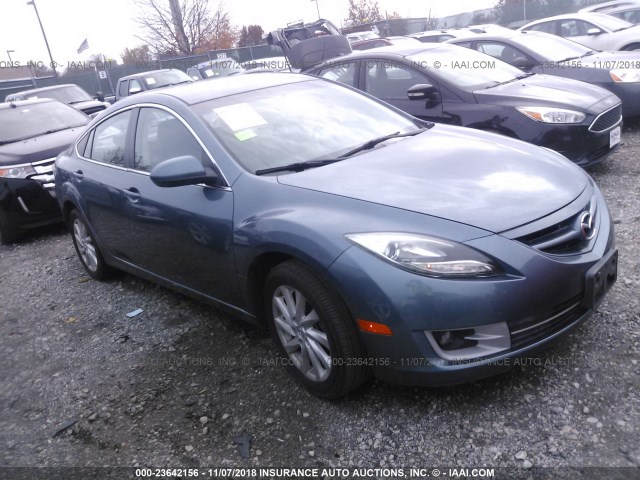 1YVHZ8DH2D5M07215 - 2013 MAZDA 6 TOURING BLUE photo 1