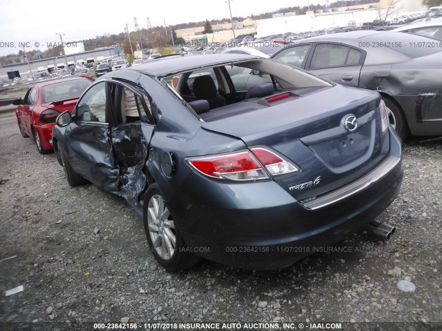 1YVHZ8DH2D5M07215 - 2013 MAZDA 6 TOURING BLUE photo 3