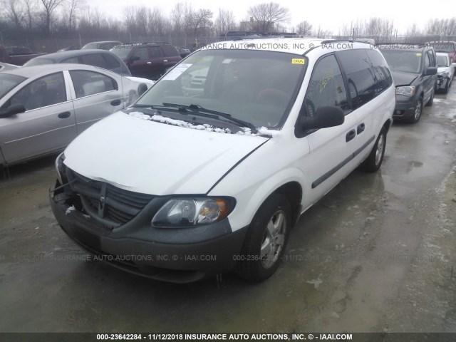 1D4GP24R87B151054 - 2007 DODGE GRAND CARAVAN SE WHITE photo 2