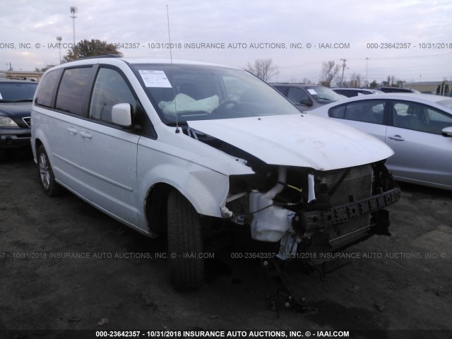 2C4RDGCG7GR336984 - 2016 DODGE GRAND CARAVAN SXT WHITE photo 1