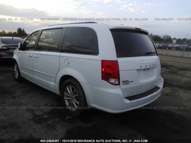 2C4RDGCG7GR336984 - 2016 DODGE GRAND CARAVAN SXT WHITE photo 3