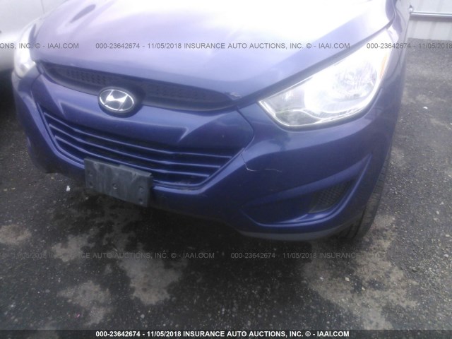 KM8JU3AC6BU148860 - 2011 HYUNDAI TUCSON GLS/LIMITED ლურჯი ფოტო 6