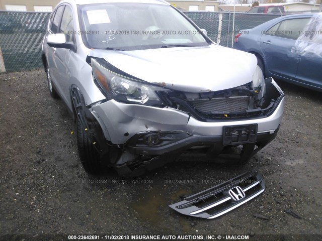 5J6RM4H75CL007964 - 2012 HONDA CR-V EXL SILVER photo 6