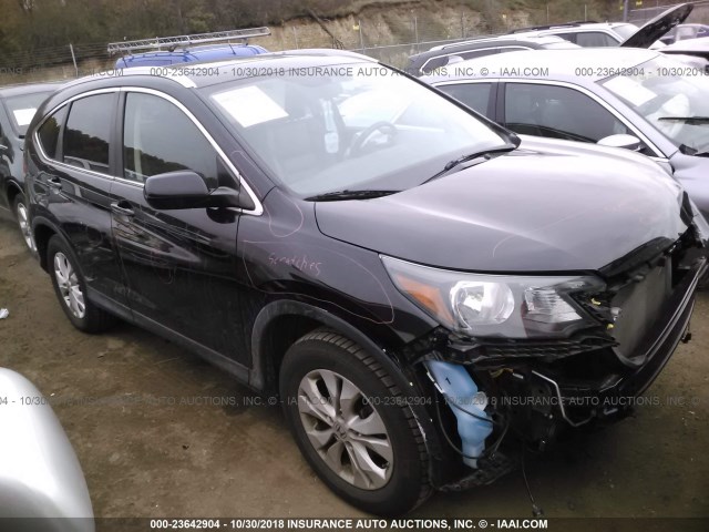 2HKRM4H76CH621609 - 2012 HONDA CR-V EXL BLUE photo 1