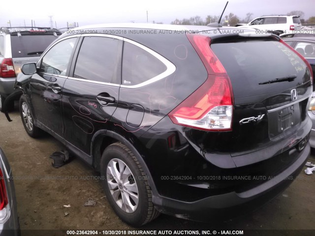 2HKRM4H76CH621609 - 2012 HONDA CR-V EXL BLUE photo 3