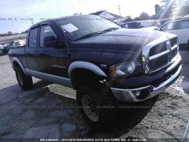 3D7KS28D35G732430 - 2005 DODGE RAM 2500 ST/SLT BLACK photo 1