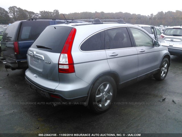 JHLRE38728C016239 - 2008 HONDA CR-V EXL SILVER photo 4