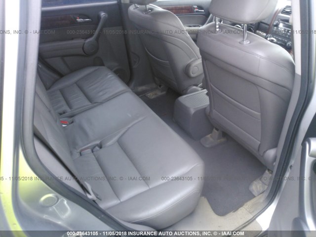 JHLRE38728C016239 - 2008 HONDA CR-V EXL SILVER photo 8