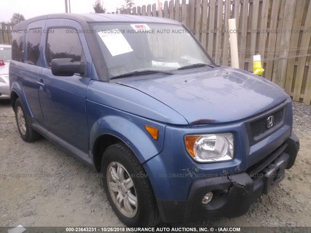 5J6YH18706L009088 - 2006 HONDA ELEMENT EX BLUE photo 1