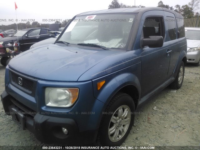 5J6YH18706L009088 - 2006 HONDA ELEMENT EX BLUE photo 2