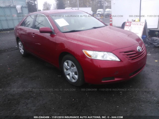 JTNBE46K273101362 - 2007 TOYOTA CAMRY NEW GENERAT CE/LE/XLE/SE RED photo 1