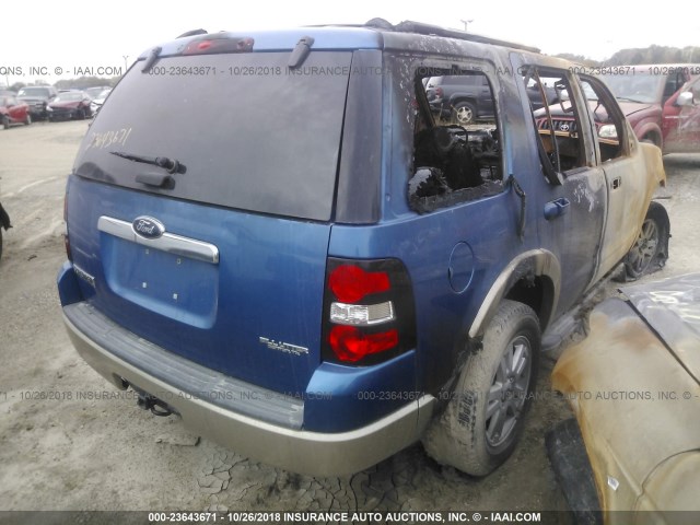 1FMEU6EE4AUA28164 - 2010 FORD EXPLORER EDDIE BAUER BLUE photo 4