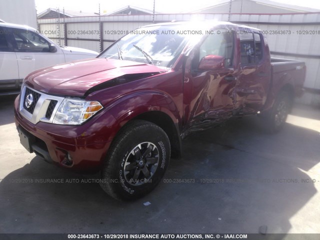 1N6AD0EV4KN701950 - 2019 NISSAN FRONTIER RED photo 2