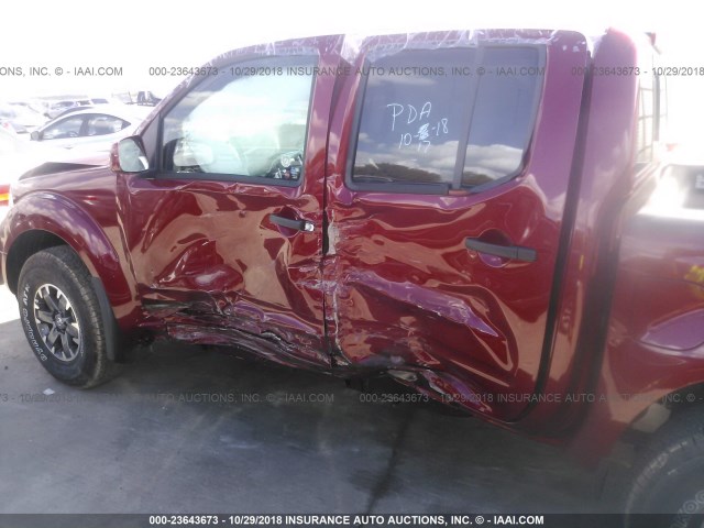 1N6AD0EV4KN701950 - 2019 NISSAN FRONTIER RED photo 6