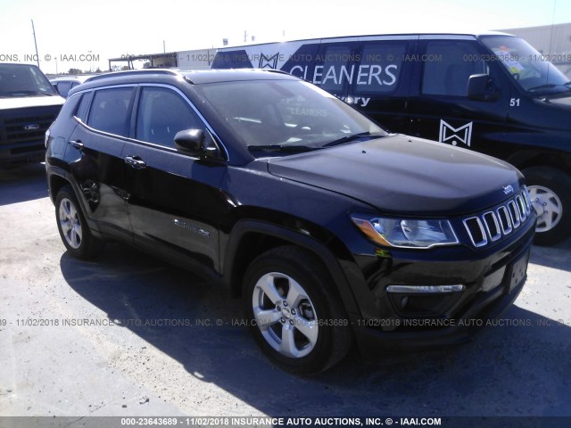 3C4NJDBB7JT161118 - 2018 JEEP COMPASS LATITUDE BLACK photo 1