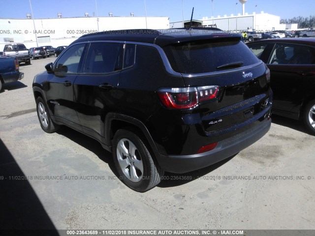 3C4NJDBB7JT161118 - 2018 JEEP COMPASS LATITUDE BLACK photo 3