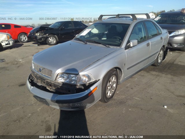 YV1VS29511F649793 - 2001 VOLVO S40 1.9T SILVER photo 2