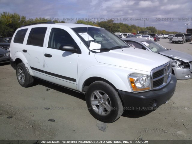 1D4HD38K56F104202 - 2006 DODGE DURANGO SXT WHITE photo 1