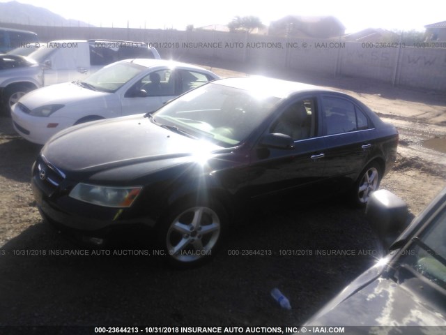 5NPEU46F87H209190 - 2007 HYUNDAI SONATA SE/LIMITED BLACK photo 2