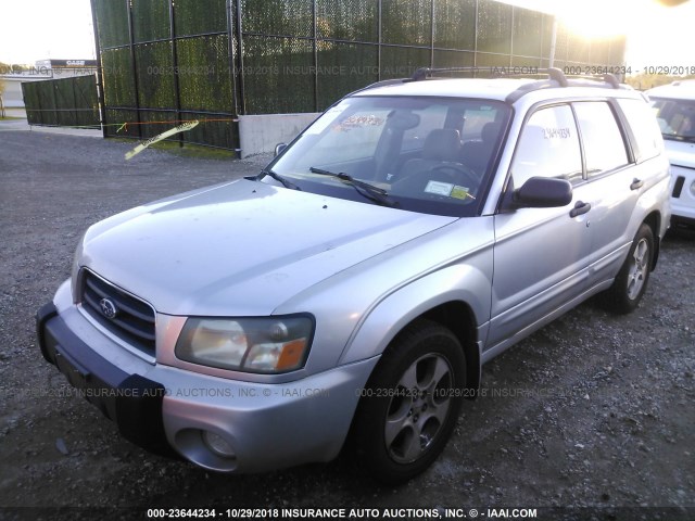JF1SG65653H729482 - 2003 SUBARU FORESTER 2.5XS ვერცხლისფერი ფოტო 2