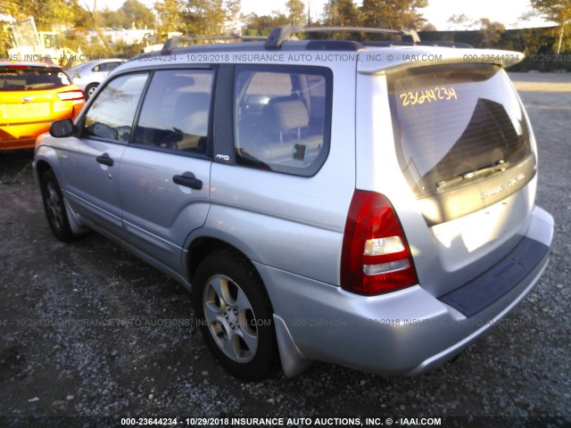 JF1SG65653H729482 - 2003 SUBARU FORESTER 2.5XS ვერცხლისფერი ფოტო 3