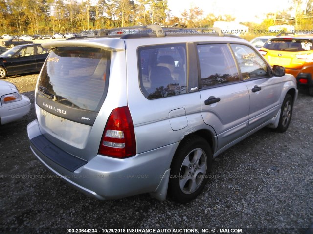 JF1SG65653H729482 - 2003 SUBARU FORESTER 2.5XS ვერცხლისფერი ფოტო 4