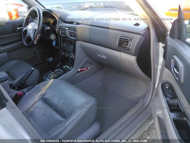 JF1SG65653H729482 - 2003 SUBARU FORESTER 2.5XS ვერცხლისფერი ფოტო 5