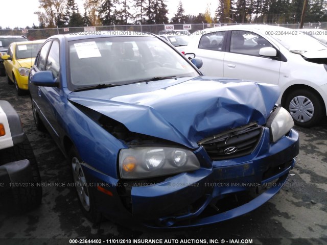 KMHDN46DX6U258544 - 2006 HYUNDAI ELANTRA GLS/GT/LIMITED BLUE photo 1