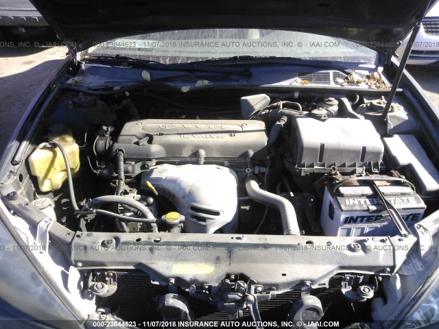 4T1BE32K42U517383 - 2002 TOYOTA CAMRY LE/XLE/SE GRAY photo 10