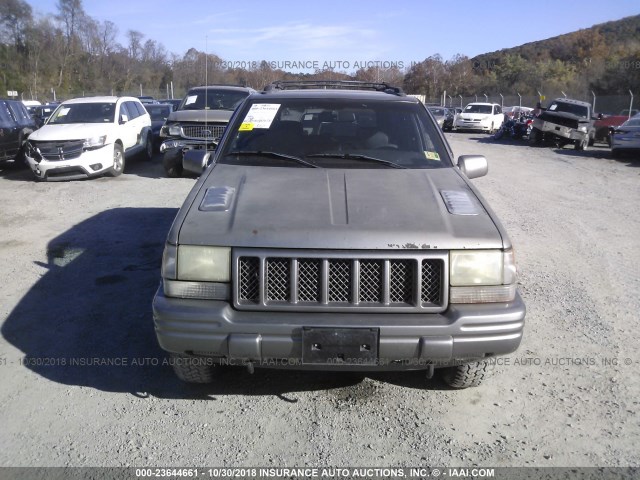 1J4GZ88Z0WC234548 - 1998 JEEP GRAND CHEROKEE LIMITED 5.9L SILVER photo 6