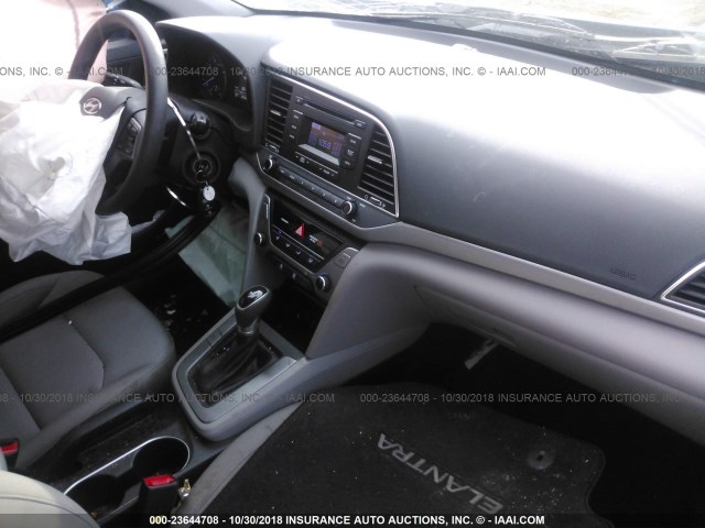 KMHD74LF2JU648109 - 2018 HYUNDAI ELANTRA SE BLUE photo 5