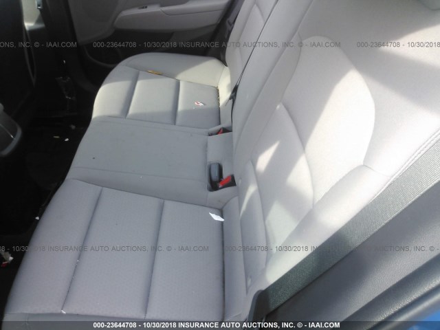 KMHD74LF2JU648109 - 2018 HYUNDAI ELANTRA SE BLUE photo 8