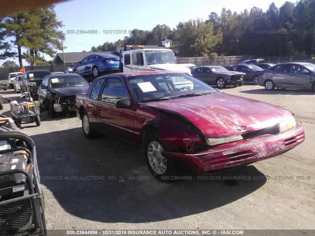 1MEPM6045NH636753 - 1992 MERCURY COUGAR LS MAROON photo 1