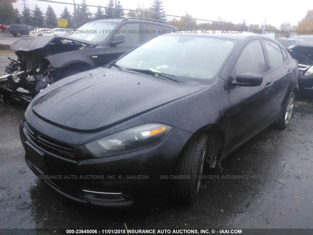 1C3CDFBB1FD212320 - 2015 DODGE DART SXT BLACK photo 2