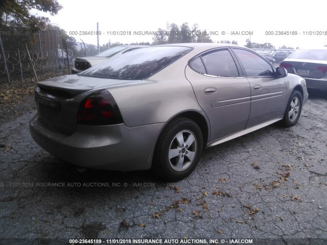 2G2WP582261239317 - 2006 PONTIAC GRAND PRIX GOLD photo 4