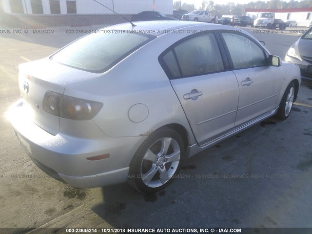 JM1BK323261512082 - 2006 MAZDA 3 S SILVER photo 4