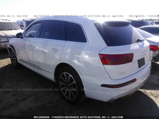 WA1LAAF74HD001560 - 2017 AUDI Q7 PREMIUM PLUS WHITE photo 3