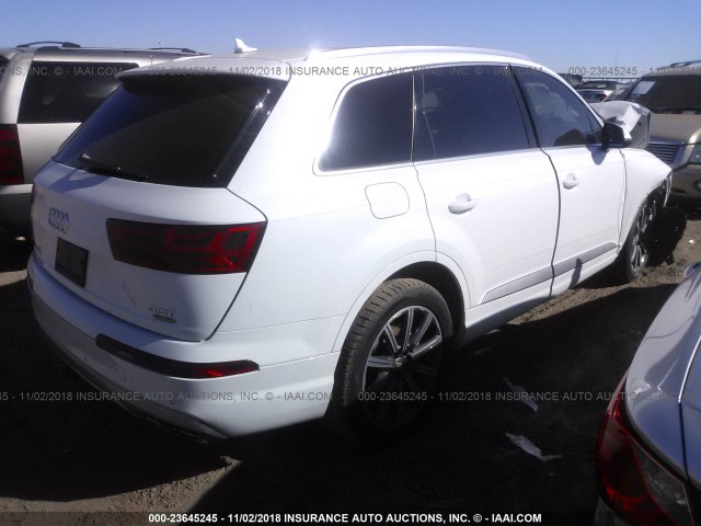 WA1LAAF74HD001560 - 2017 AUDI Q7 PREMIUM PLUS WHITE photo 4