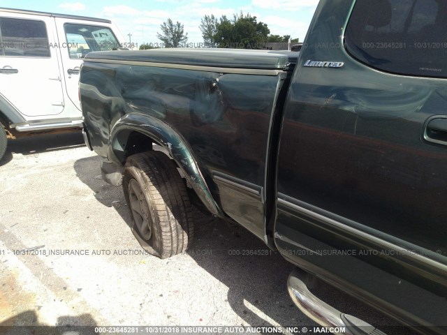 5TBRT38141S181320 - 2001 TOYOTA TUNDRA ACCESS CAB LIMITED GREEN photo 6