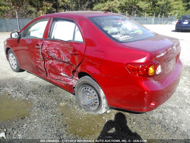 JTDBU4EE6AJ074835 - 2010 TOYOTA COROLLA S/LE/XLE RED photo 3