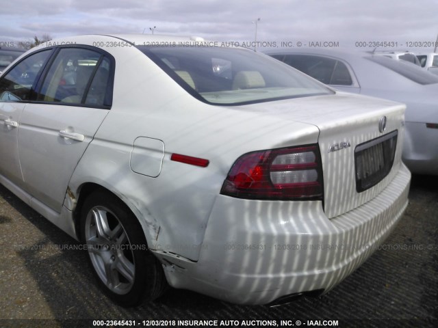 19UUA66248A051521 - 2008 ACURA TL WHITE photo 3